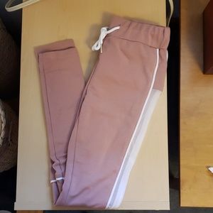 Pink Drawstring Leggings